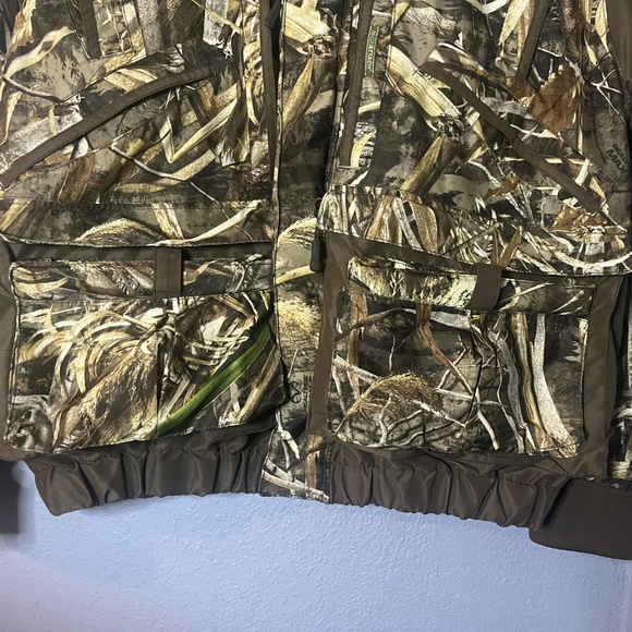 Drake Waterfowl Refuge Jacket Mens Small Realtree Max 5 Magnattach Camo Hunting - Picture 5 of 11